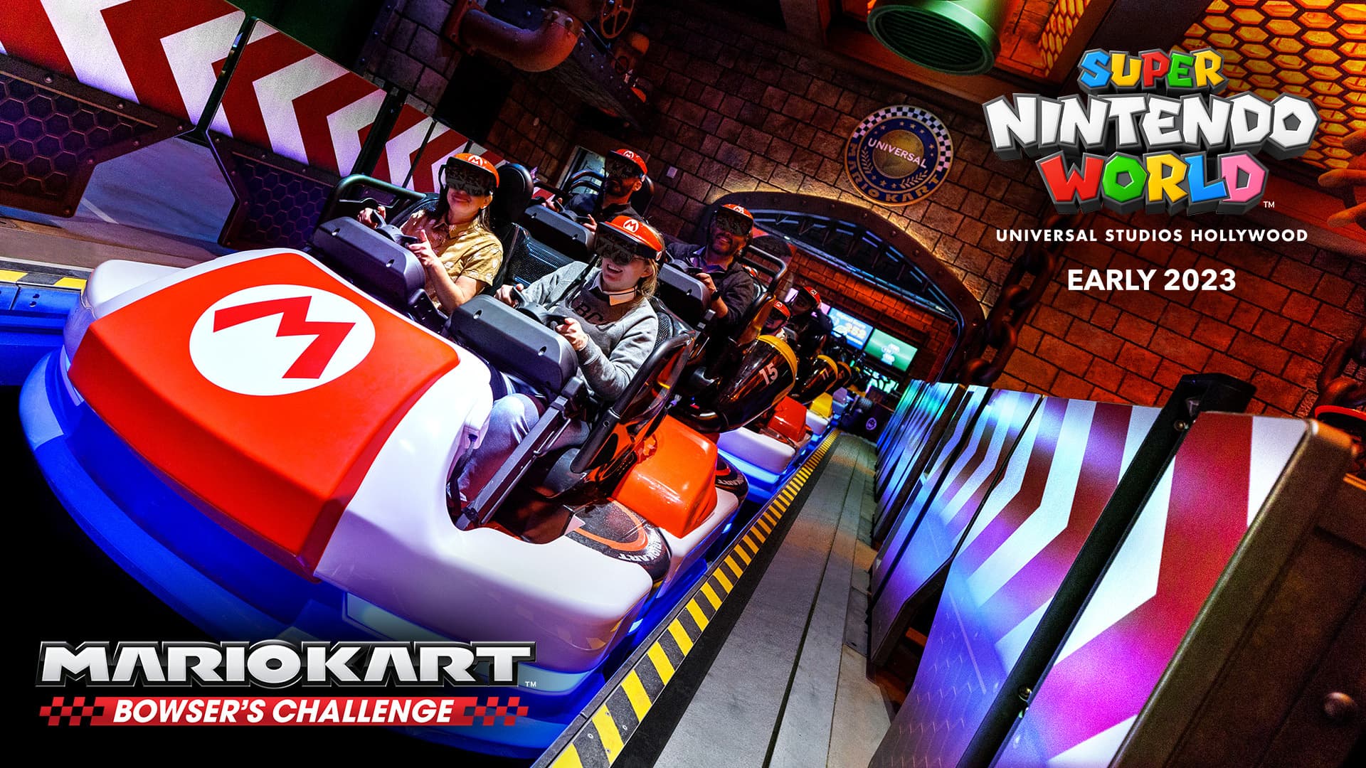 Universal Studios Hollywood Reveals Details of SUPER NINTENDO WORLD’s Signature Ride, “Mario Kart: Bowser’s Challenge”